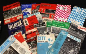 Packet: containing 20+ of assorted football programmes, mainly from 1966 to 1973 including Tottenham