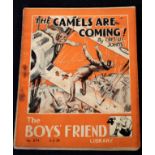 W E JOHNS: THE CAMELS ARE COMING, Amalgamated Press, March 1938, 1st edition, No 614, original
