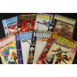 Packet: WARRIOR, UK Comic, 1982, 17 issues, Nos 1-4, 6-17, published Quality Communications Ltd,