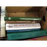 One box: Natural History including ATLAS OF THE BRITISH FLORA + BUTTERFLIES OF CYPRUS + HISTORY OF