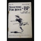SCOUTING FOR BOYS PART VI by Lt-Gen Baden-Powell, CB [circa 1908]