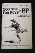 SCOUTING FOR BOYS PART VI by Lt-Gen Baden-Powell, CB [circa 1908]