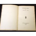 ADRIAN BELL: POEMS, London, Cobden Sanderson, 1935, (30), 1st edition, signed but not numbered,