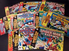 One box: SUPER SPIDER-MAN WITH THE SUPER HEROES, Marvel Comics, 1976-77, Nos 158-176, 186-237, 239-