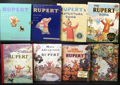 RUPERT ANNUAL, facsimile editions of the 1937-44 annuals [1986-96], 8 vols, (8)