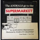 ALICE-BOYD PROUDFOOT: THE ANIMALS GO TO THE SUPERMARKET, ill Marilyn Grasdorf, New York, Crane