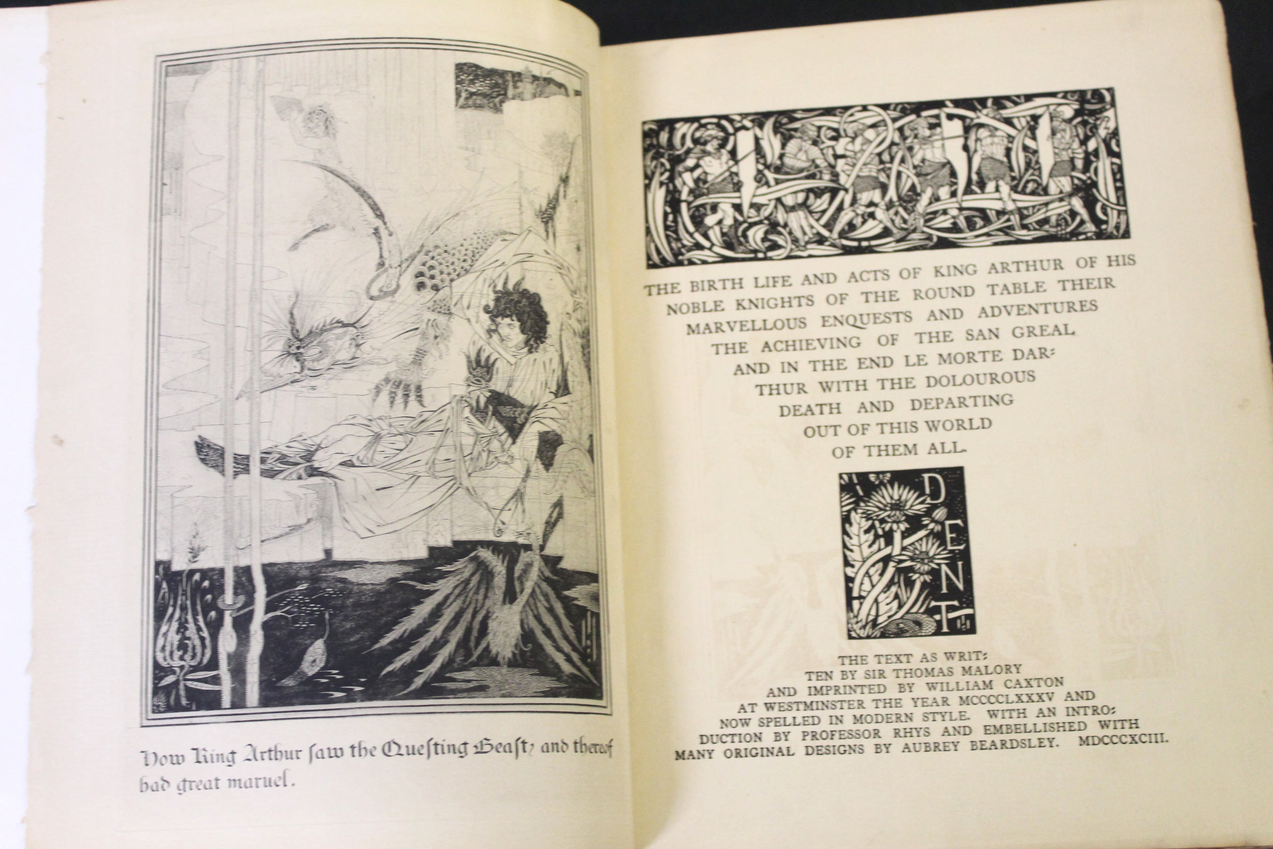 SIR THOMAS MALORY: LE MORTE D'ARTHUR, THE BIRTH LIFE AND ACTS OF KING ARTHUR OF HIS NOBLE KNIGHTS OF - Image 7 of 10