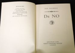 IAN FLEMING: DR NO, London, Jonathan Cape, 1958, 1st edition, lacks front free end paper, original