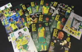 Two boxes: approx 60+ NORWICH CITY football programmes, 2000-2015 including Arsenal 2014, Ipswich