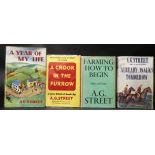 A G STREET: 4 titles: FARMING, HOW TO BEGIN, London, Faber & Faber, 1935, (September), 1st edition