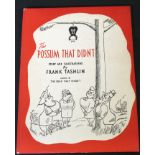 FRANK TASHLIN: THE POSSUM THAT DIDN'T, London, John Murray, 1951, 1st edition, original pictorial