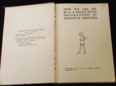 ALAN ALEXANDER MILNE: NOW WE ARE SIX, ill E H Shepard, London, Methuen 1927, 1st edition, original