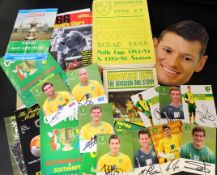 Two boxes: predominantly NORWICH CITY ephemera including Youth Team official programmes circa 1990s,