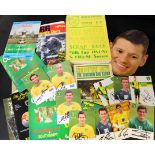 Two boxes: predominantly NORWICH CITY ephemera including Youth Team official programmes circa 1990s,