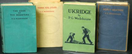 P G WODEHOUSE: 4 titles: UKRIDGE, London, Herbert Jenkins, 1924, 1st edition, original pictorial