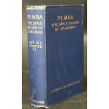 JOHN EVELYN EDMUND CRASTER: PENBA THE SPICE ISLAND OF ZANZIBAR, London and Leipsic, T Fisher, Unwin,