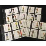 Set of 25 John Player & Sons golf cigarette cards, 1939, each card 80mm x 62mm, housed in 6