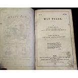 PIERCE EGAN: WAT TYLER, London, W S Johnson et al, 1851, "large" edition, modern calf backed boards