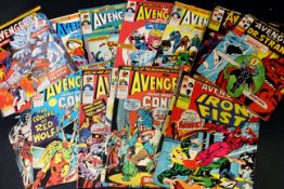 One box: THE AVENGERS COMIC, 1973-76, Nos 1-148 + SAVAGE SWORD OF CONAN, Marvel Comics, 1975, Nos
