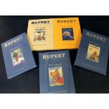 RUPERT, facsimile editions of 1959, 1963, 1965-66, 1970 annuals, all unopened with original shrink