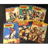 One folder: COMIC WEEKLY, 24 issues, 1957-58, nos 457, 459, 461, 464-466, 468-478, 480-485, 509 (