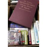 One box: mixed including WORLD/CELTIC MYTHOLOGY, CLASSICAL MYTHS, OXFORD DICTIONARY OF THE CLASSICAL