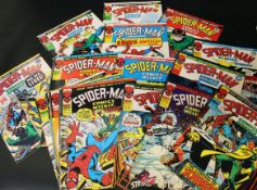 One box: SPIDER-MAN COMICS WEEKLY, 1973-75, Nos 14, 16-20, 22, 28-29, 32-60, 62-75, 77-83, 90-150,