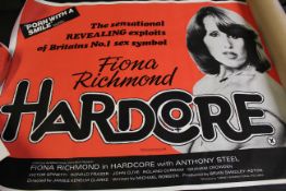 UK quad poster for 1976 film Expose starring Fiona Richmond, directed by James Clarke, together with