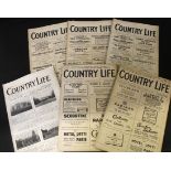 One box: COUNTRY LIFE, 36 issues, 1913, 1914, 1919-1922 (including summer number June 1921 and