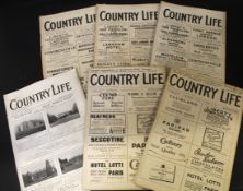 One box: COUNTRY LIFE, 36 issues, 1913, 1914, 1919-1922 (including summer number June 1921 and