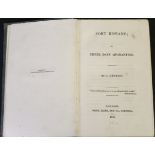 "A DETENO": FORT RASBANE OR THREE DAYS QUARANTINE, London, Smith Elder & Co, 1832, 1st edition, half