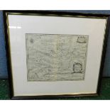 ROBERT MORDEN: COMITATUS DEN ROTLANDIAE TABULA NOVA AUCTA [RUTLAND], engraved map [circa 1695],