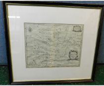 ROBERT MORDEN: COMITATUS DEN ROTLANDIAE TABULA NOVA AUCTA [RUTLAND], engraved map [circa 1695],