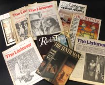 One box: THE LISTENER, approx 80+ issues, 1950-1964, 1967, 1970, 1973-1975, 1978, 1980, 1983-