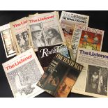 One box: THE LISTENER, approx 80+ issues, 1950-1964, 1967, 1970, 1973-1975, 1978, 1980, 1983-