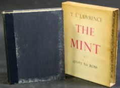 T E LAWRENCE: THE MINT, London, Jonathan Cape, 1955, (2000) "Presentation" copy, uncut, 4to,