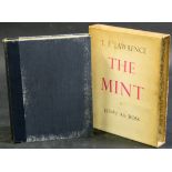 T E LAWRENCE: THE MINT, London, Jonathan Cape, 1955, (2000) "Presentation" copy, uncut, 4to,