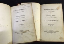 THOMAS HOOD: WHIMSICALITIES A PERIODICAL GATHERING, ill John Leech, London, Henry Colburn, 1844, 1st