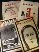EMMA TENNANT & ABIGAIL MORLEY: BANANAS, literary magazine 1975-1979, 16 issues, nos 1-16, lacks no