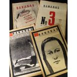 EMMA TENNANT & ABIGAIL MORLEY: BANANAS, literary magazine 1975-1979, 16 issues, nos 1-16, lacks no