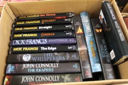 One box: DICK FRANCIS, JOHN CONNOLLY