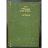 H G WELLS: THE WORLD SET FREE, London, MacMillan, 1914, 1st edition, review slip tipped in, 10pp