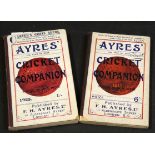 Two copies of Ayres Cricket Companion for 1915 and 1925 respectively (2)