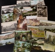 Small packet: 48 postcards pertaining to Ireland including Killarney + Dublin, Queen's College,