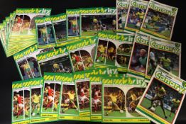 Two boxes: approx 170 NORWICH CITY FOOTBALL CLUB programmes home matches, 1977-1978, 1987-2000