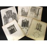 Packet: 45 after Batty & Thomas Langley book plate engravings from GOTHIC ARCHITECTURE IMPROVED BY