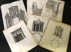 Packet: 45 after Batty & Thomas Langley book plate engravings from GOTHIC ARCHITECTURE IMPROVED BY