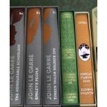 One box: Folio Society including JOHN LE CARRE, AGATHA CHRISTIE etc