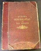 ADAM AND CHARLES BLACK: BLACK'S GENERAL ATLAS OF THE WORLD, Edinburgh, 1884, new and revised