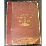 ADAM AND CHARLES BLACK: BLACK'S GENERAL ATLAS OF THE WORLD, Edinburgh, 1884, new and revised